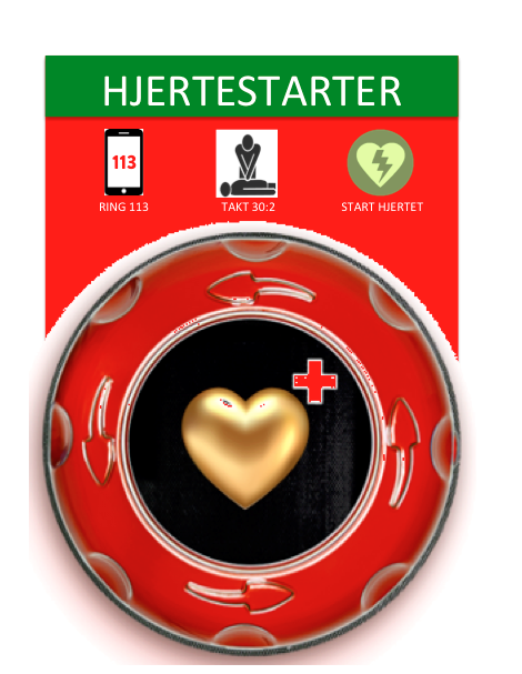Den første hjertestarteren er folkefinansiert av 12 hjertevenner i Lommedalen